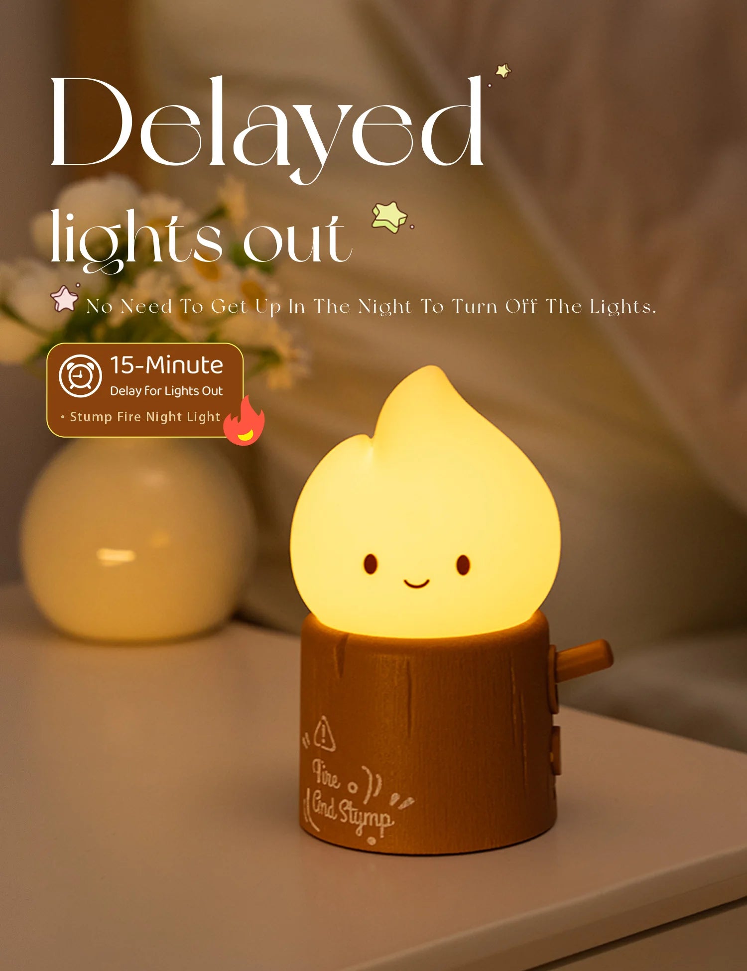 FLAME CANDLE NIGHT LIGHT